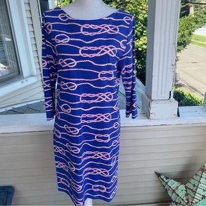 Britt by Britt Ryan Nautical Rope Print Dress Size M